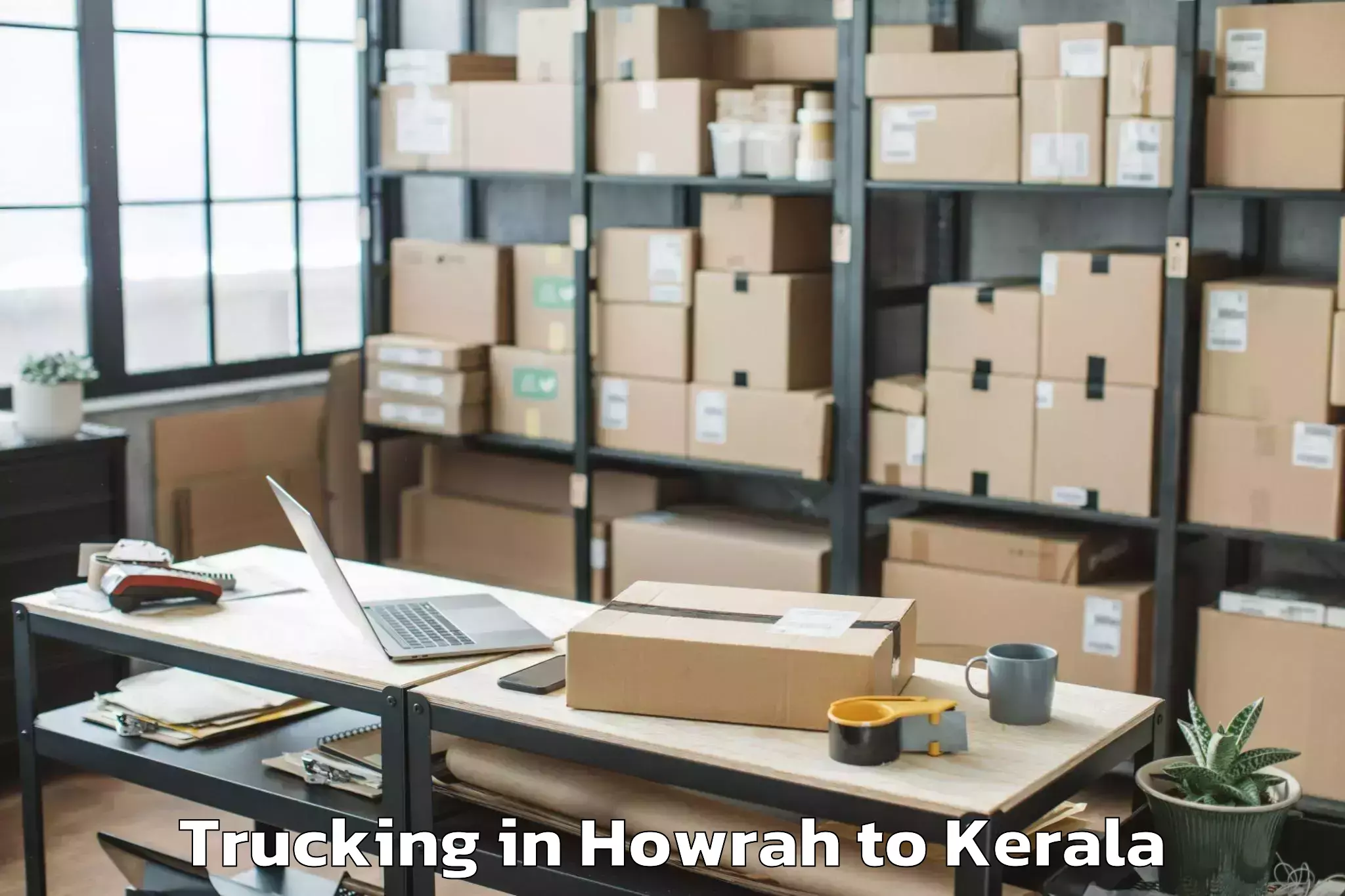 Book Howrah to Changanacheri Trucking Online